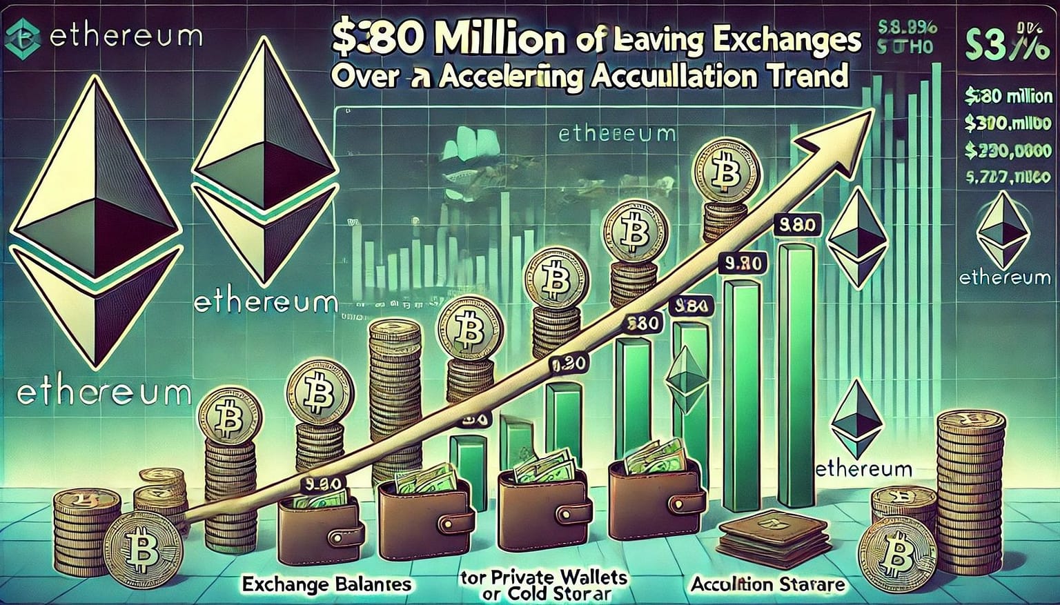$380M In Ethereum Leaves Exchanges In 7 Days – Accumulation Trend Accelerates
