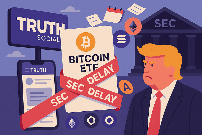 Trump’s Truth Social Bitcoin ETF among multiple crypto funds delayed by SEC
