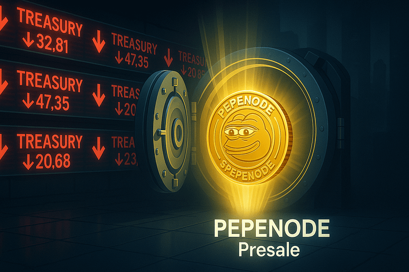 Crypto Treasury Stocks Crash as Traders Pivot to Safer Crypto Presales like PEPENODE