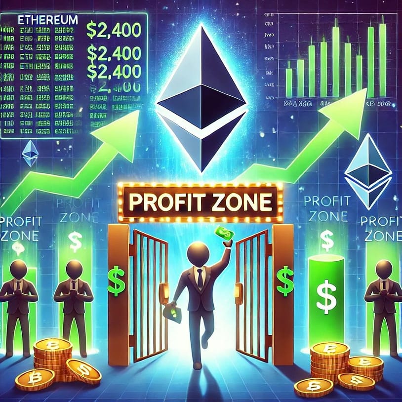 Ethereum Stakers Enter Profit Zone as Price Climbs Above $2,400