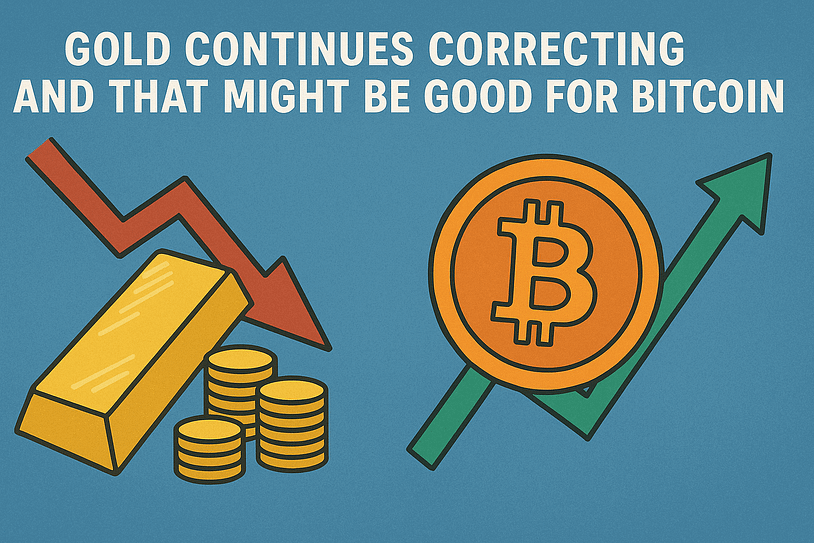 Gold Continues Correcting and That Might Be Good for Bitcoin
