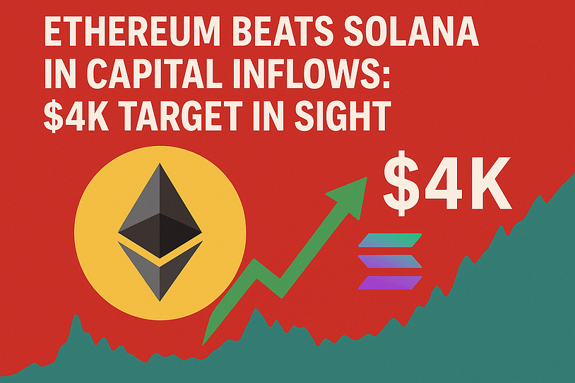 Ethereum beats Solana in capital inflows: $4K target in sight